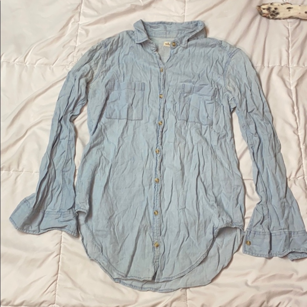 Denim button-up long sleeve from Hollister